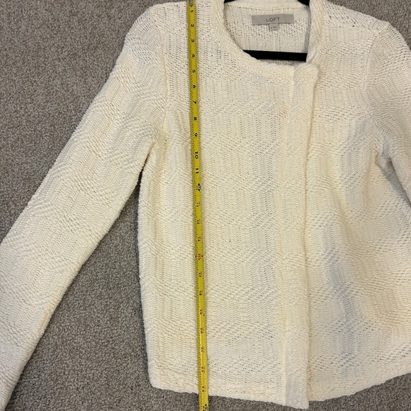 LOFT - Textured Jacket | Symmetrical Zip Front - Picture 7 of 8